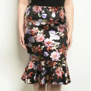 Floral Midi Skirt